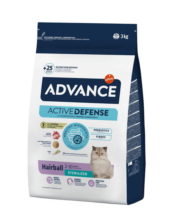 Advance Cat Sterilized Hairball Turkey&Barley 3kg