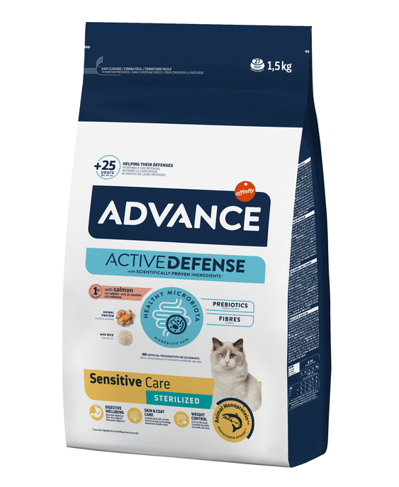 Advance Cat Sterilized Sensitive Salmon&Rice 1,5kg