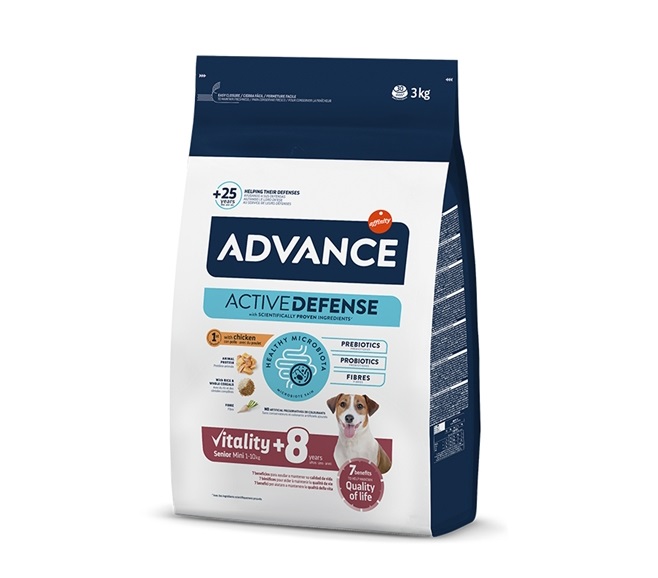 Advance Dog Mini Vitality Senior Chicken&Rice 3kg