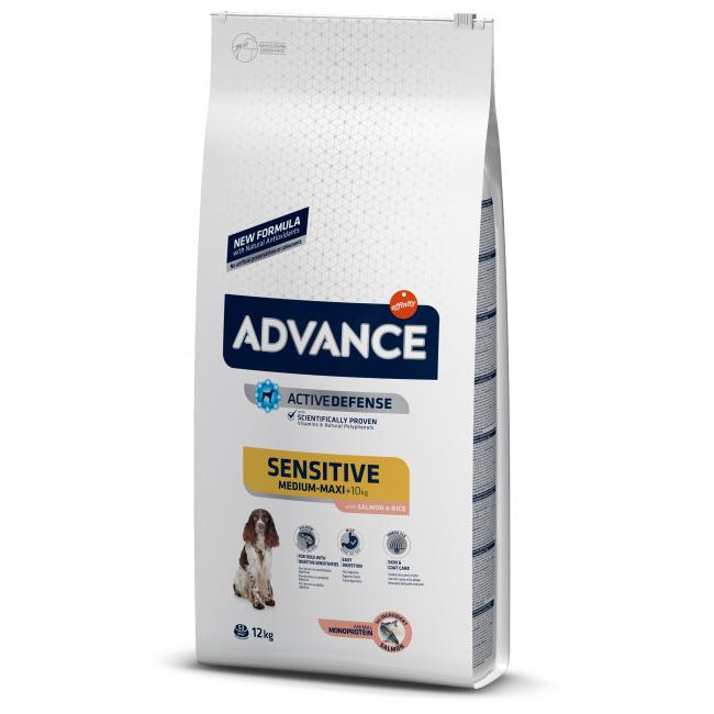 Advance Dog Sensitive Salm&Rice Medium/Maxi 12kg