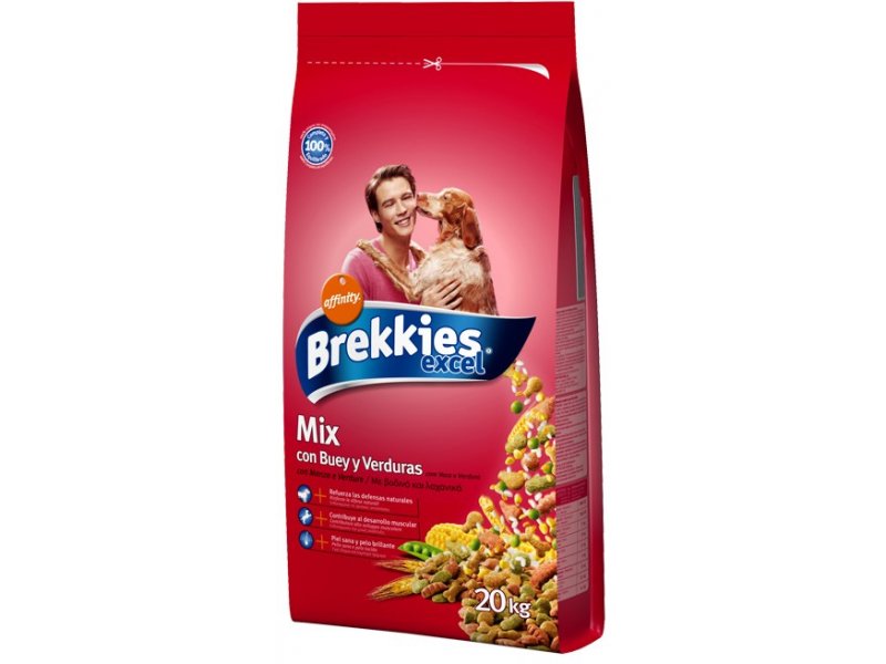 Brekkies Excell Dog Mix Beef 20 kg