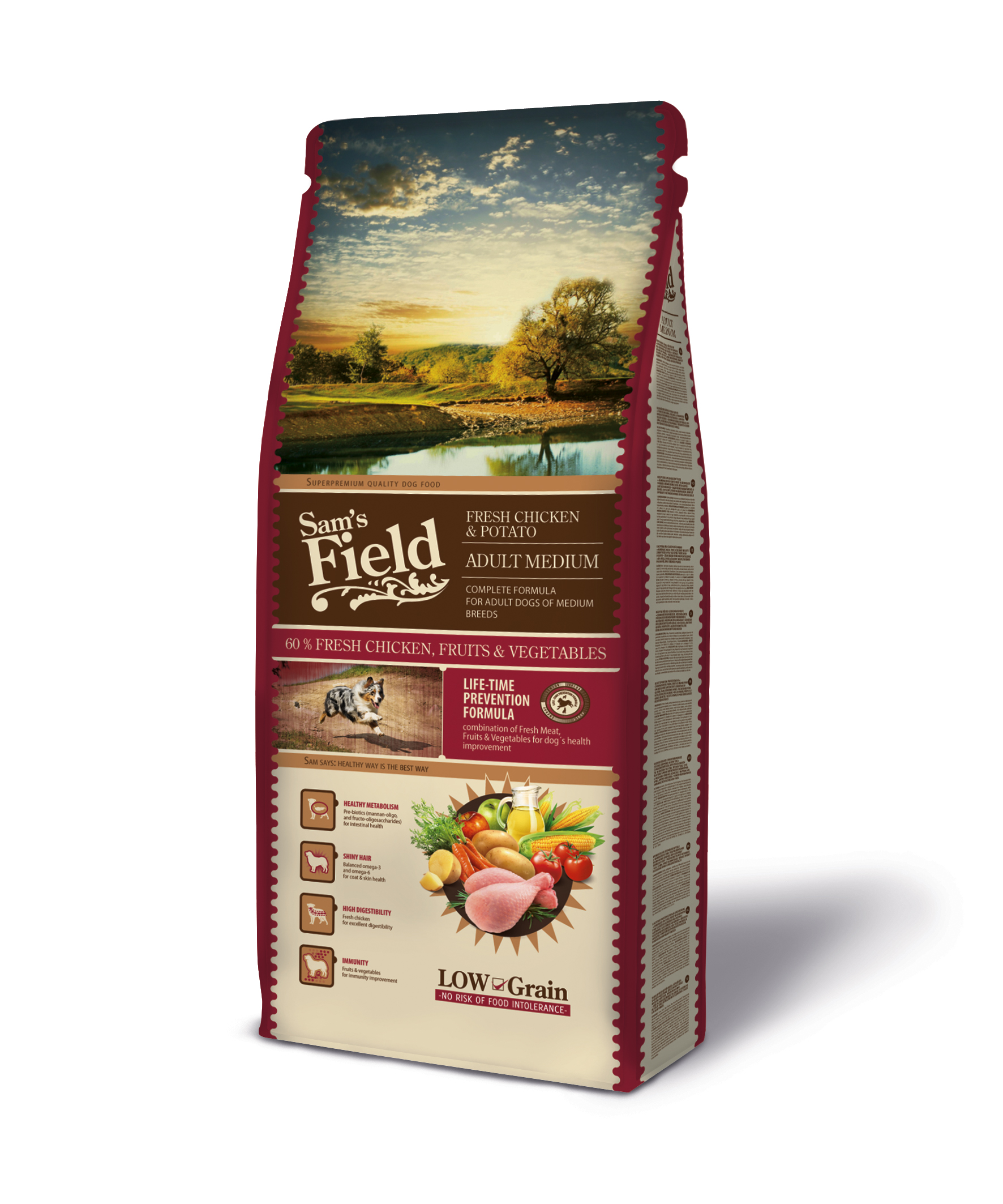 Sam's Field Adult Medium koeratoit 2,5 kg