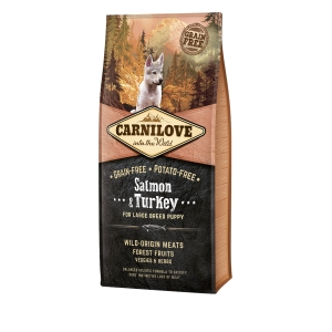 CarniLove Salmon &  Turkey for Large Breed Puppies koeratoit 12 kg