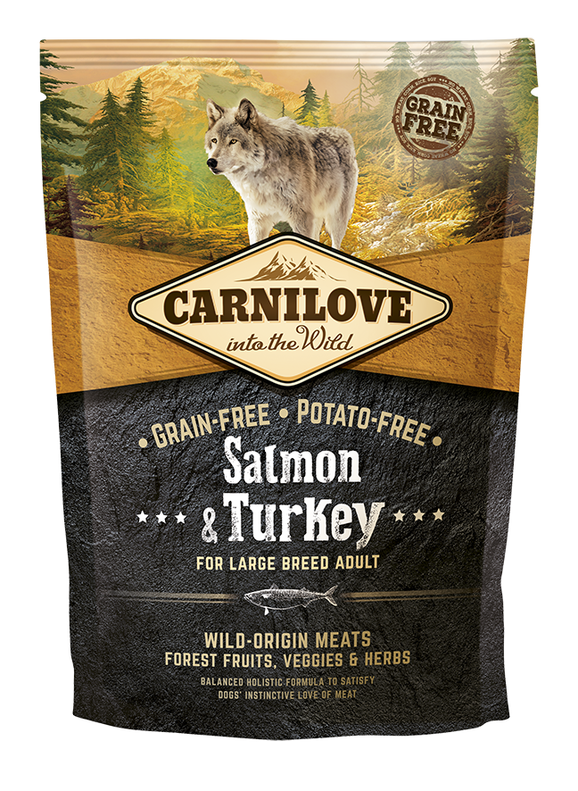 CarniLove Salmon & Turkey for Large Breed Adult koeratoit 1,5 kg