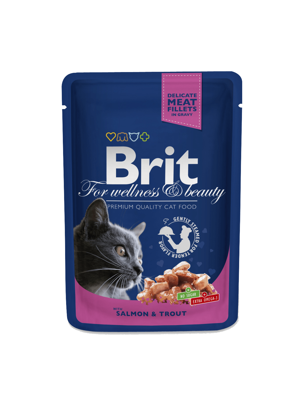 Brit Premium Salmon &  Trout einekotike kassidele 100g