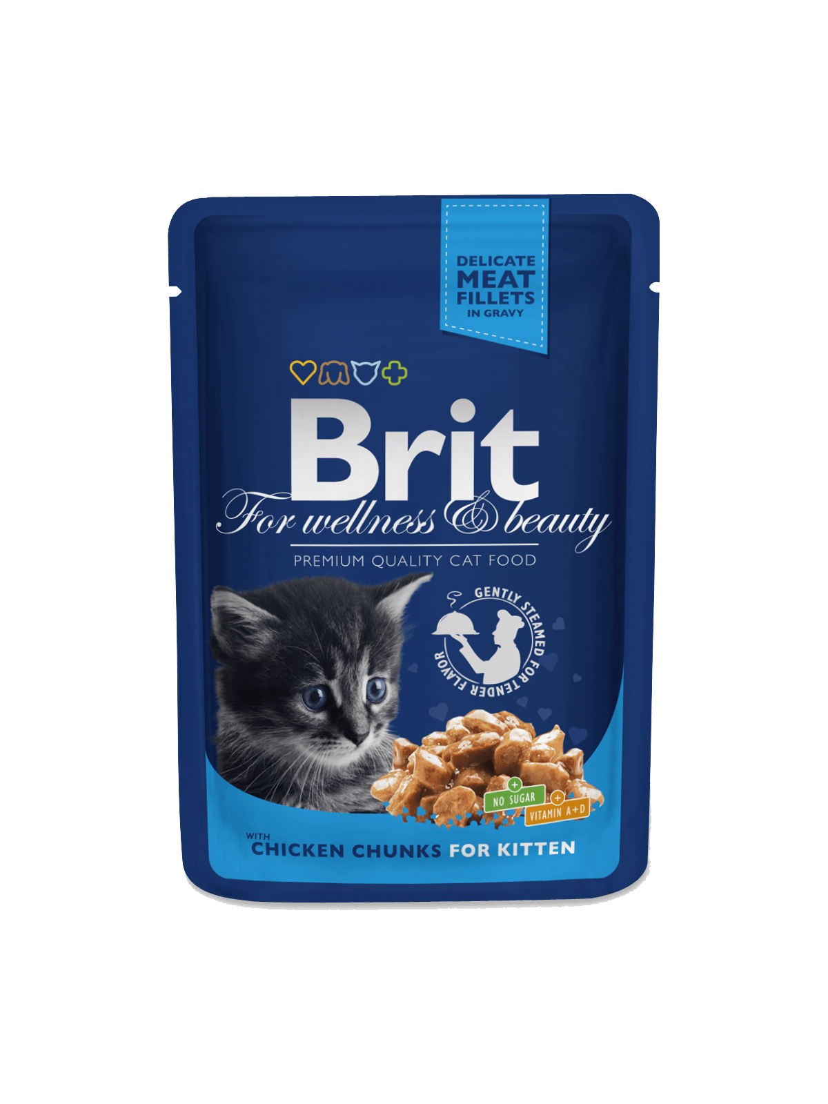 Brit Premium Chicken Chunks for Kitten einekotike kassipoegadele 100g