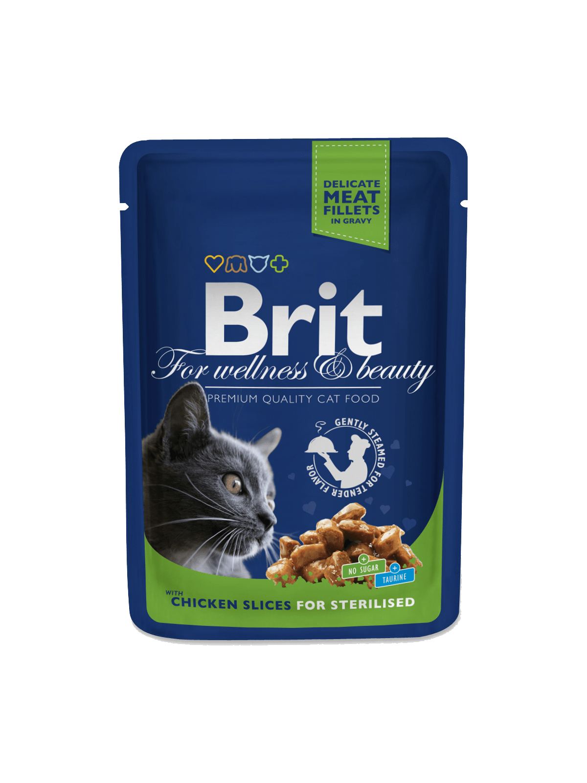 Brit Premium Chicken Slices for Sterilised einekotike steriliseeritud kassidele 100g