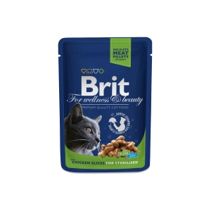 Brit Premium Chicken Slices for Sterilised einekotike steriliseeritud kassidele 100g