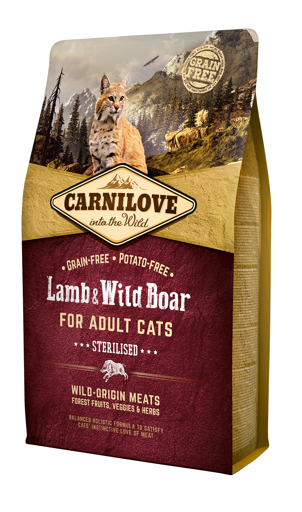 CarniLove Lamb & Wild Boar for Sterilised kassitoit 2 kg