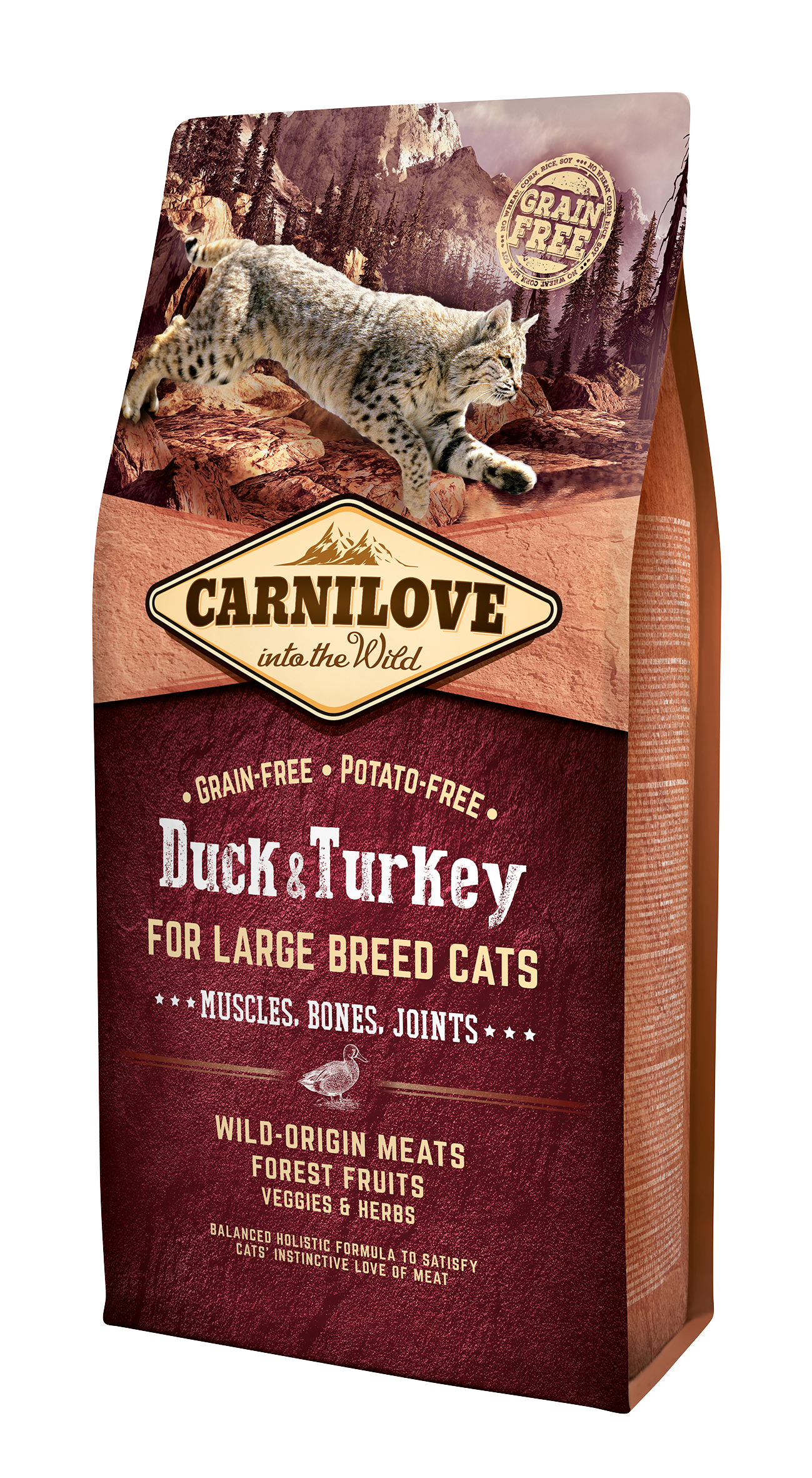 CarniLove Duck & Turkey for Large Breed kassitoit 6 kg