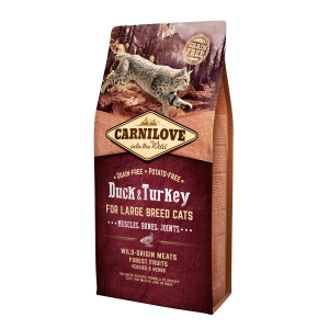 CarniLove Duck & Turkey for Large Breed kassitoit 6 kg