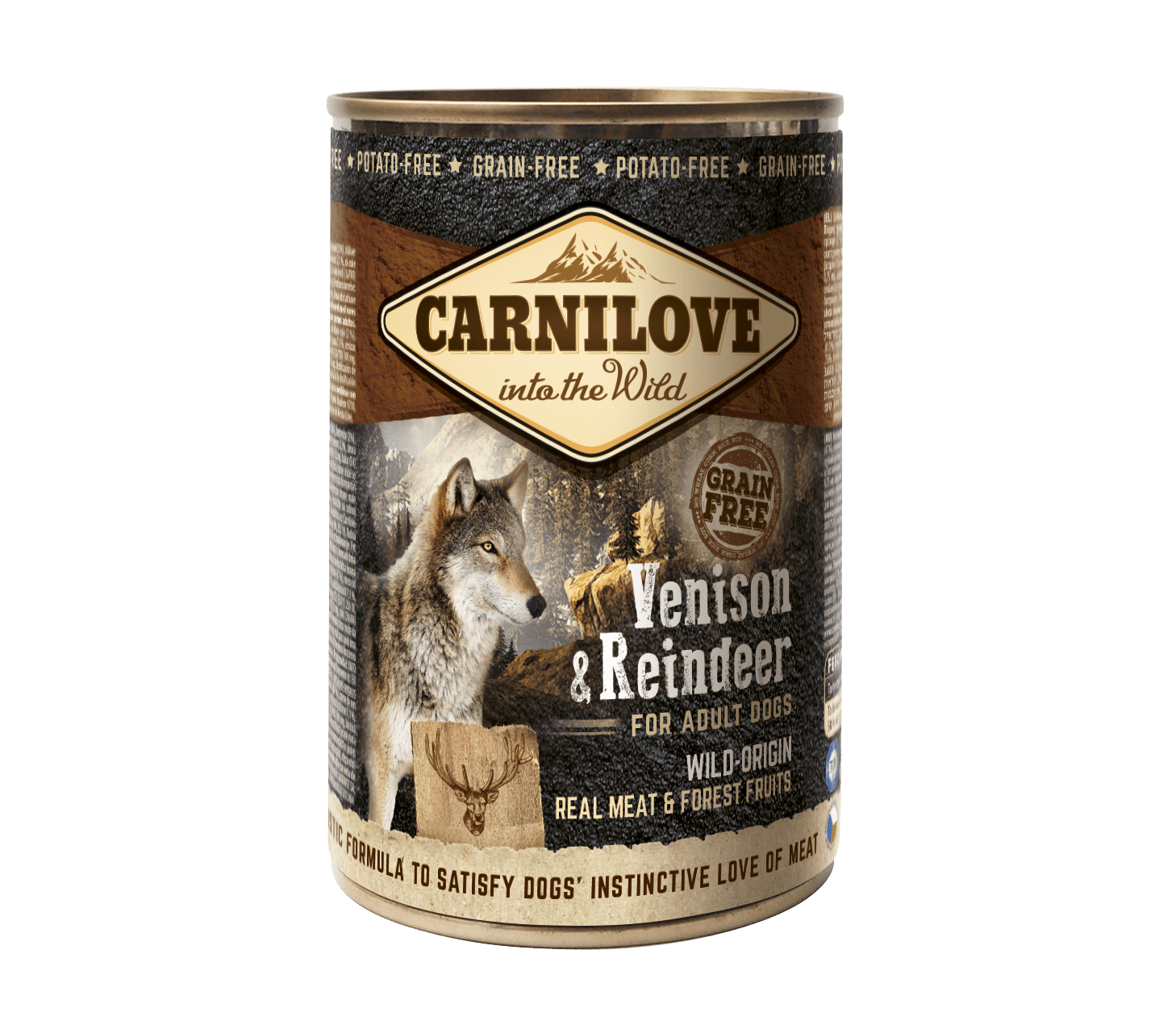 CarniLove Venison & Reindeer konserv koertele 400g