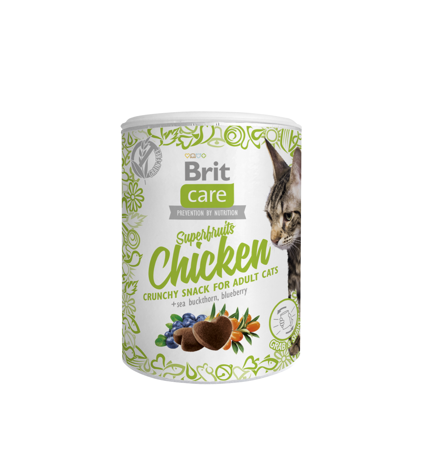 Brit Care Cat Snack SuperFruits Chicken kassimaius kanaga 100g
