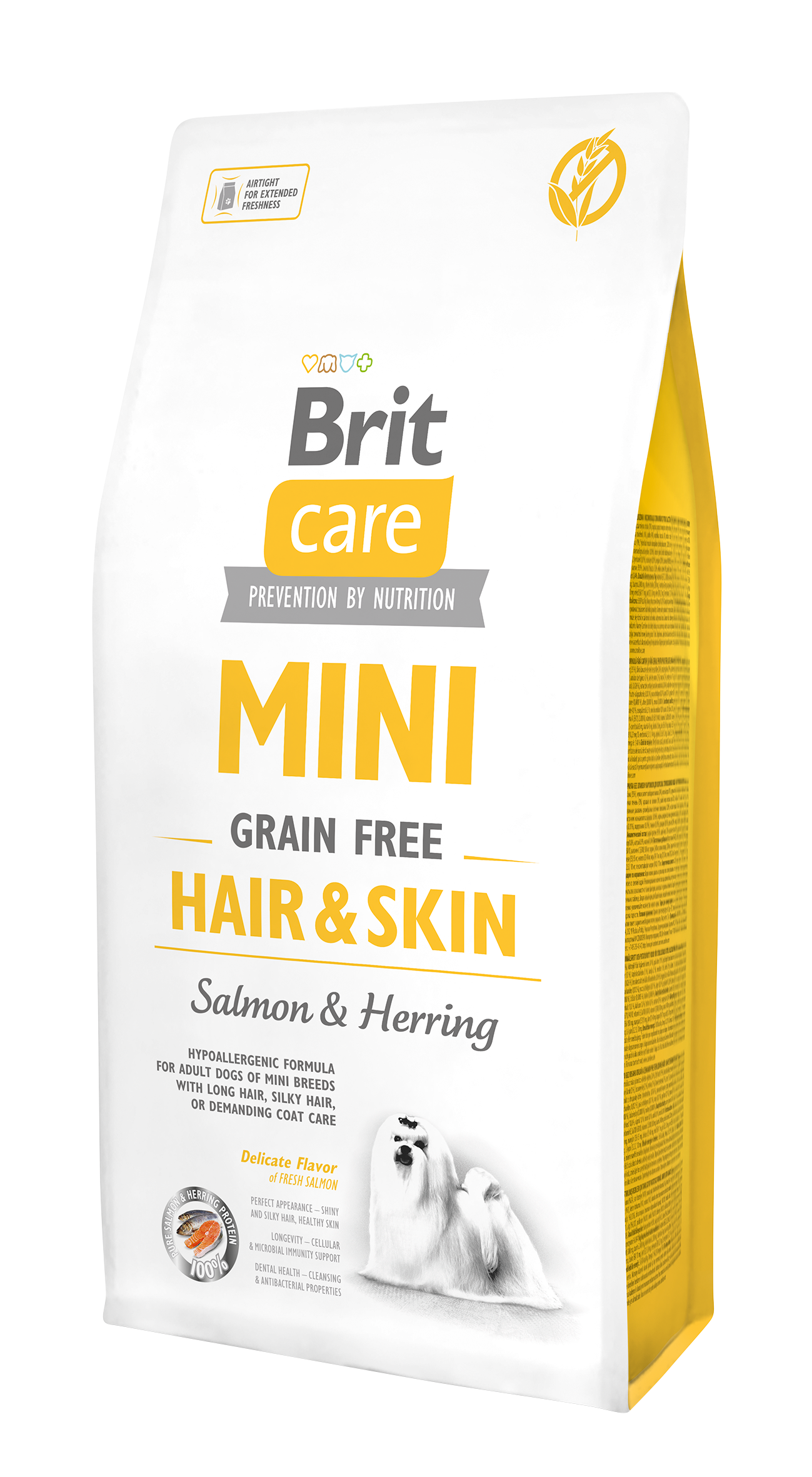 Brit Care Mini Hair & Skin teraviljavaba koeratoit 7 kg