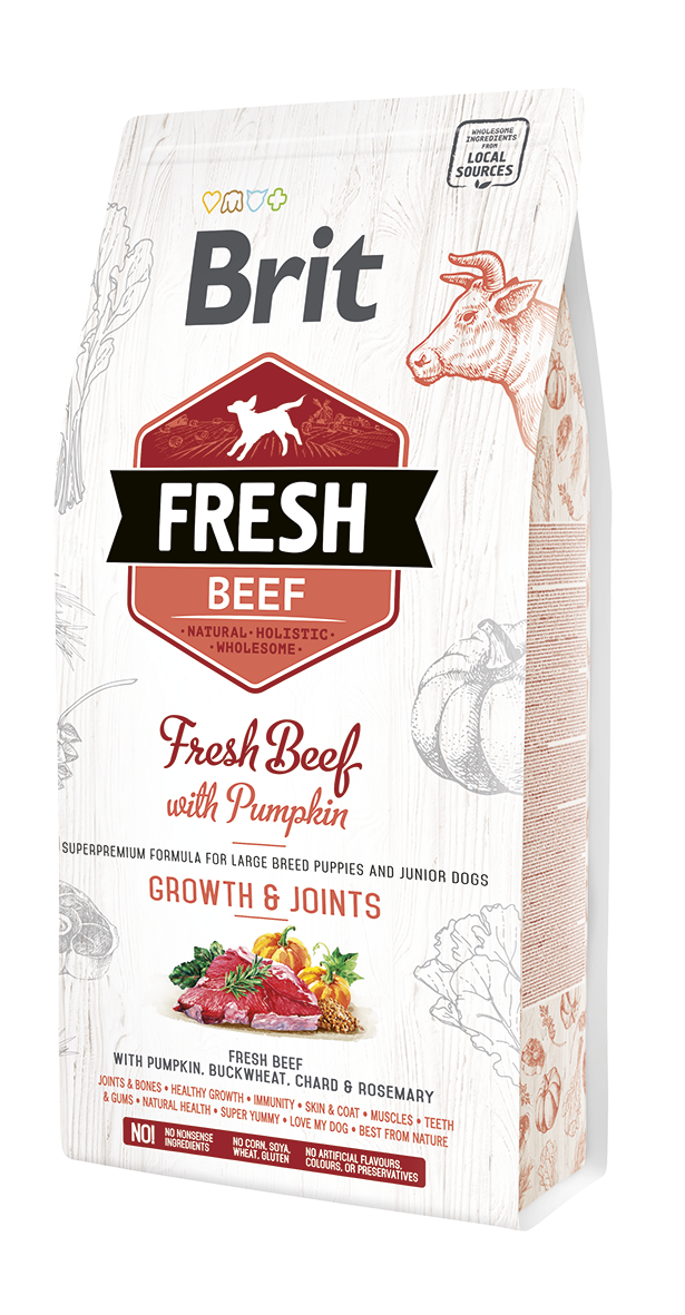 Brit Fresh Beef &  Pumpkin Large Bones &  Joints koeratoit 2,5 kg