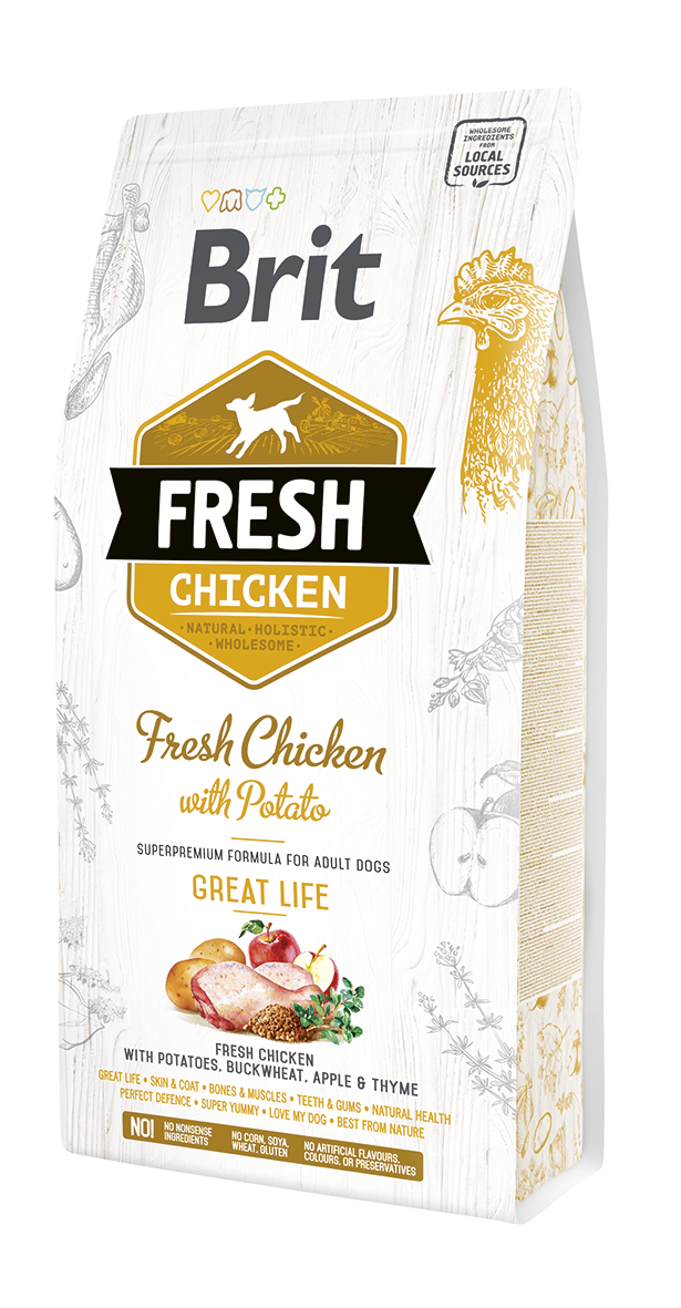 Brit Fresh Chicken with Potato Adult koeratoit 2,5 kg