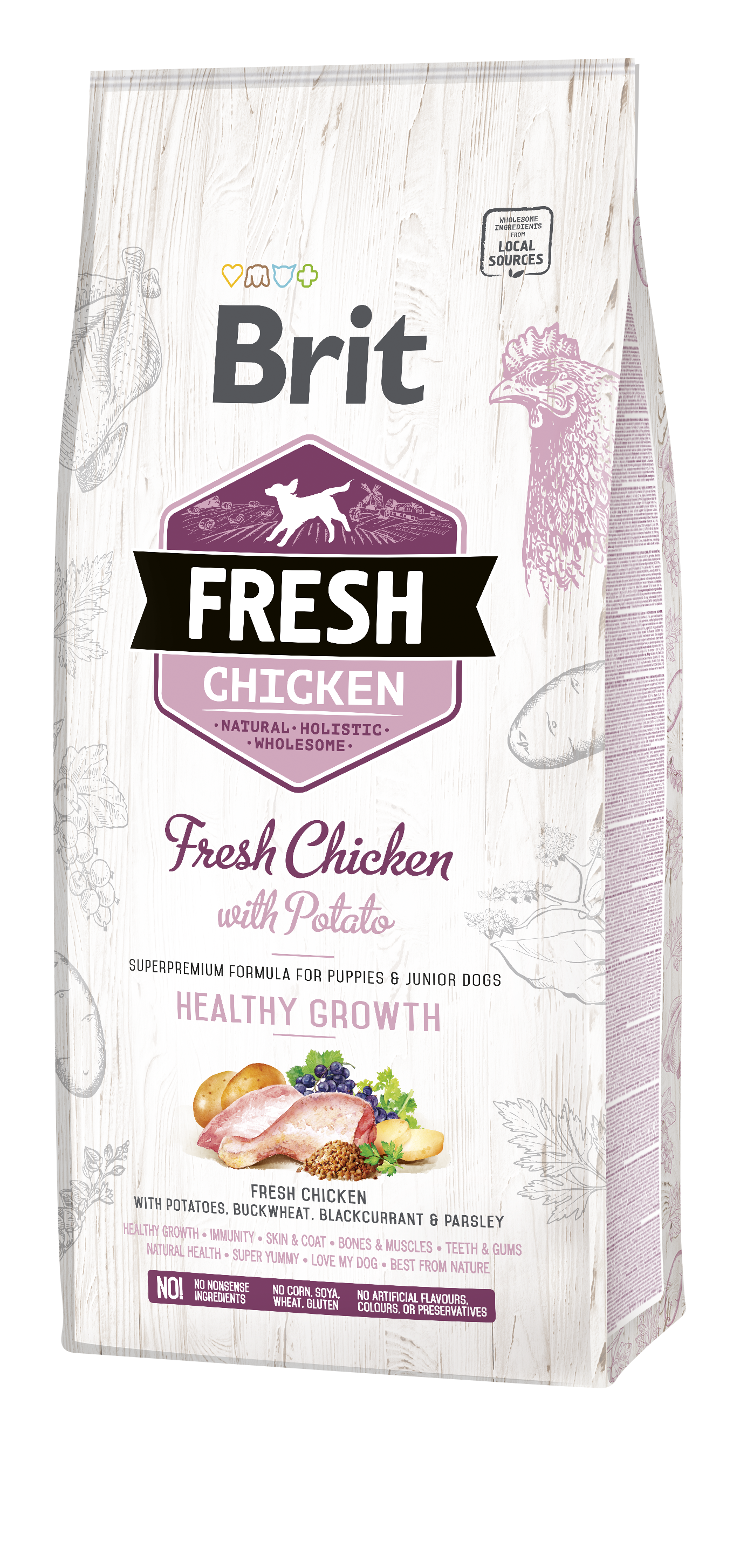 Brit Fresh Chicken with Potato Puppy koeratoit 12 kg