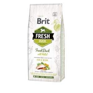 Brit Fresh Duck &  Millet Adult Run &  Work koeratoit 12 kg