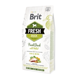 Brit Fresh Duck &  Millet Adult Run &  Work koeratoit 2,5 kg