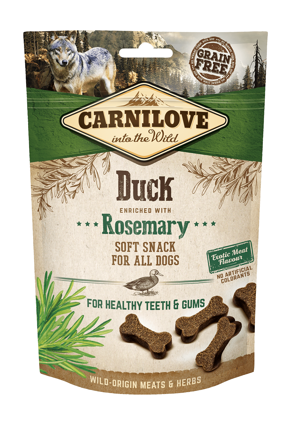 CarniLove Dog Snack Duck & Rosemary maiused koerale 200g