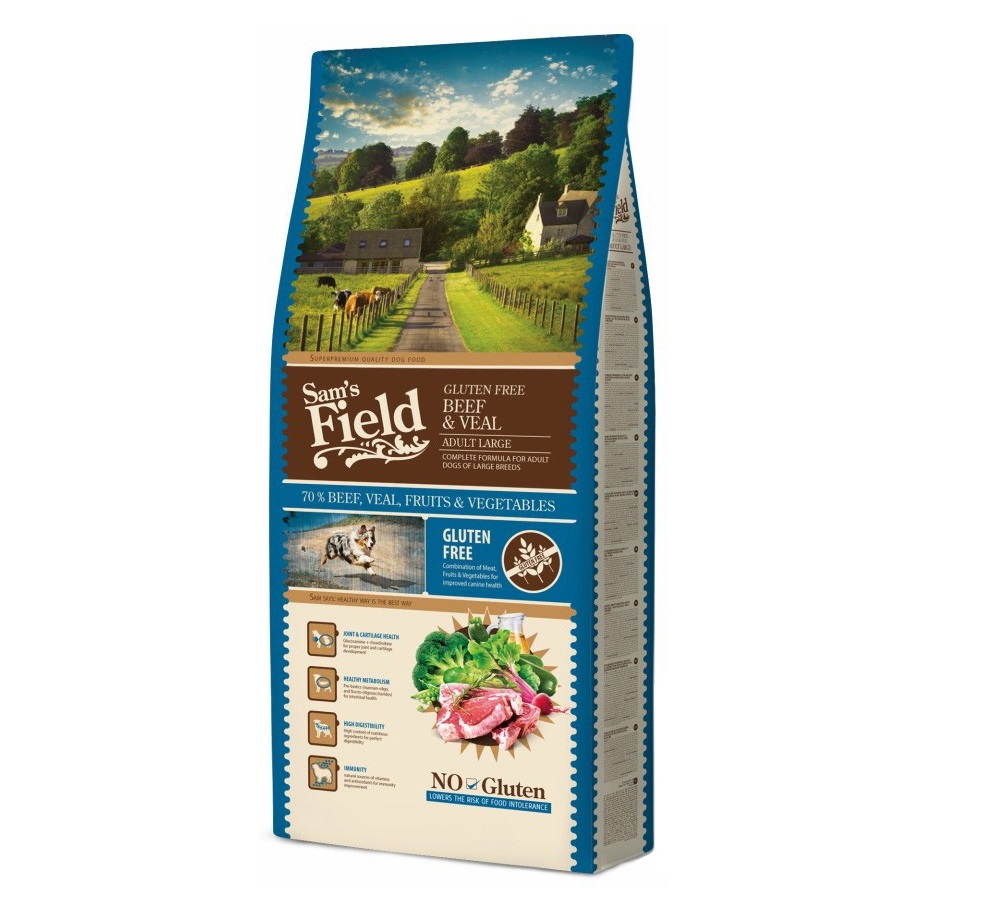 Sam's Field Adult Large Beef & Veal koeratoit 13 kg