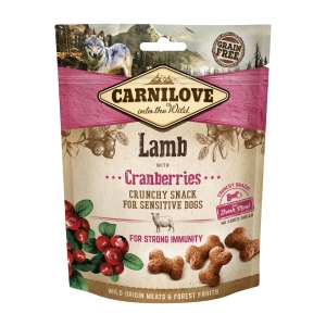 CarniLove Dog Snack Lamb & Cranberries maiused koerale 200g