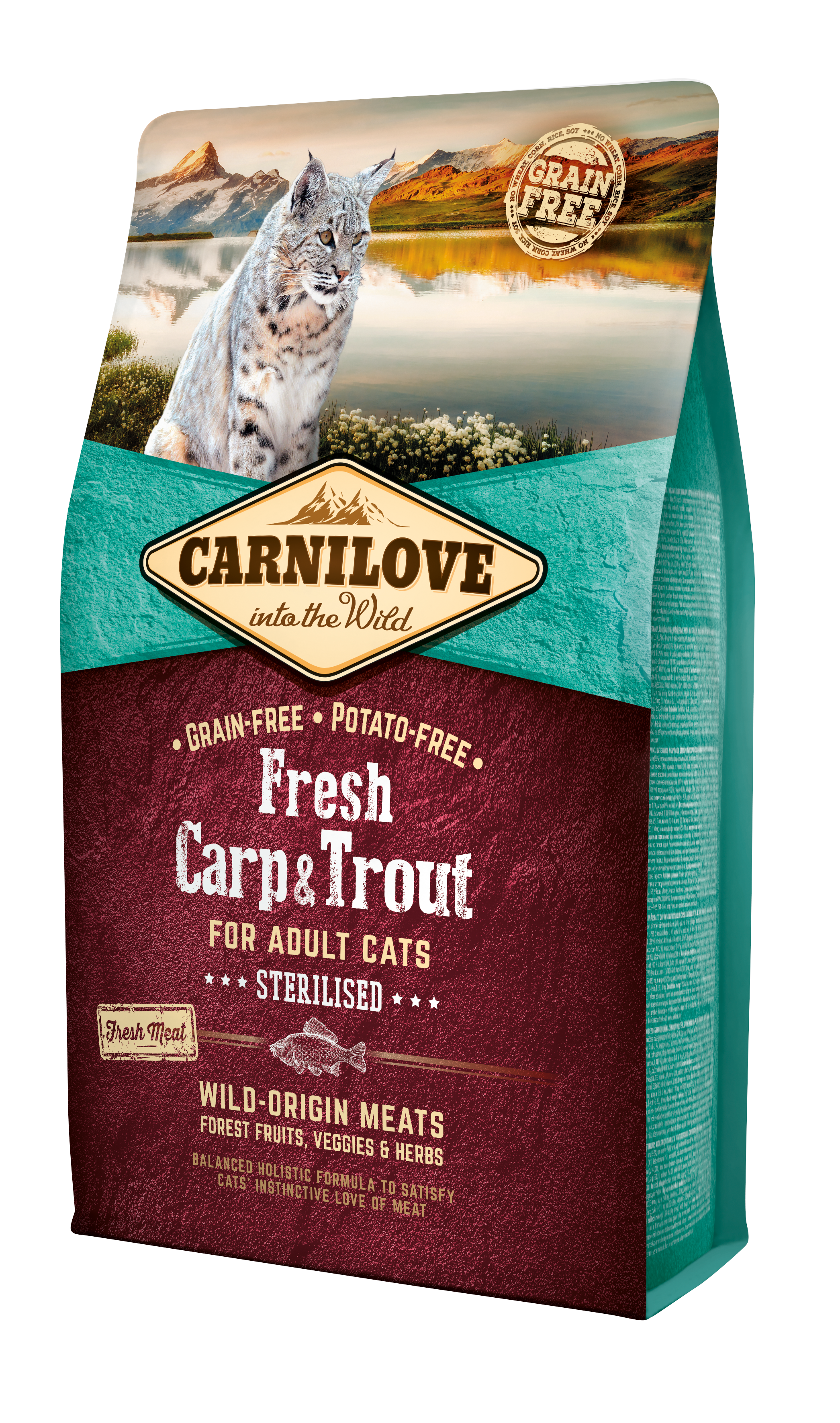 CarniLove Fresh Carp & Trout for Sterilised kassitoit 2 kg