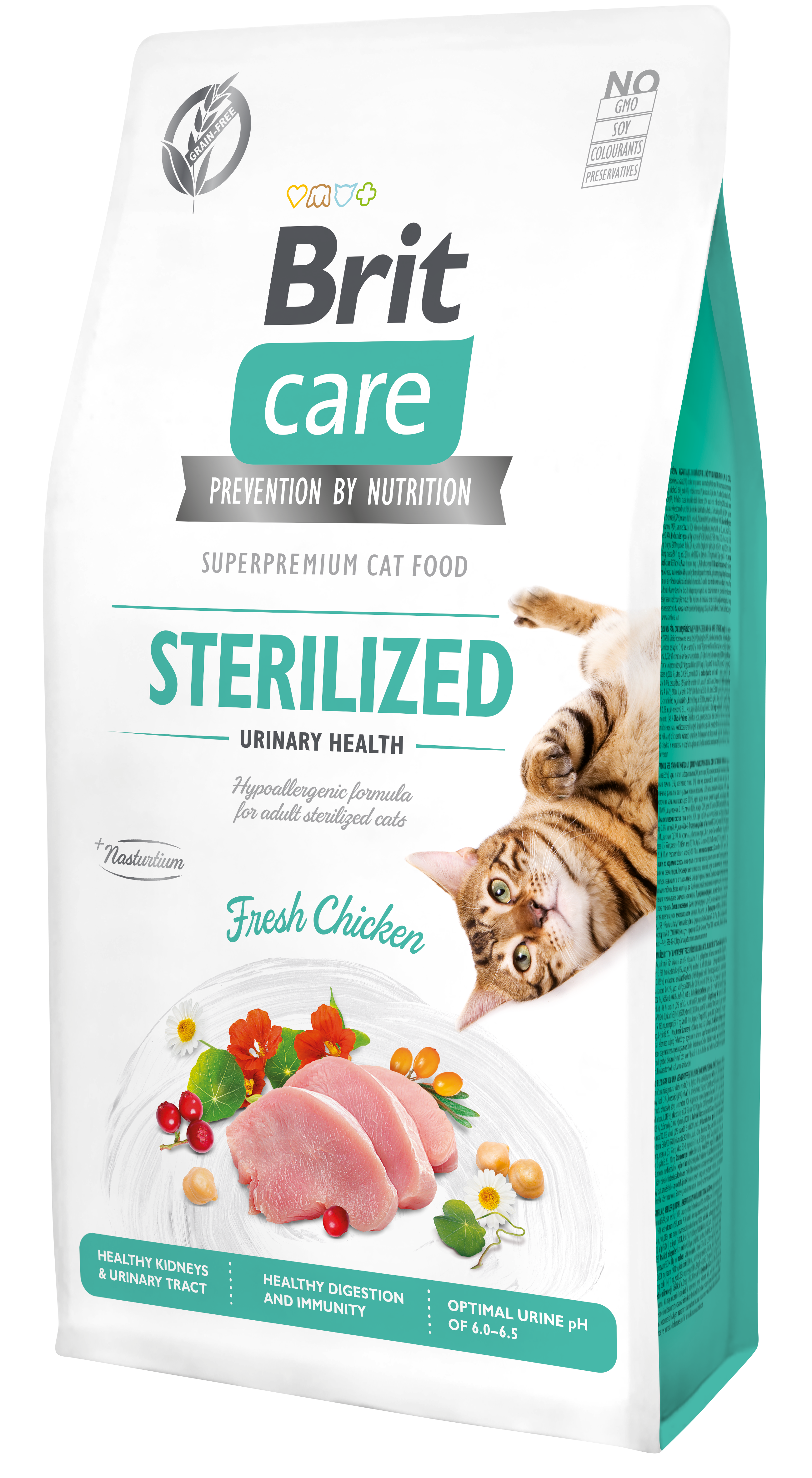 Brit Care Cat Grain-Free Sterilized Urinary Health kassitoit 7 kg