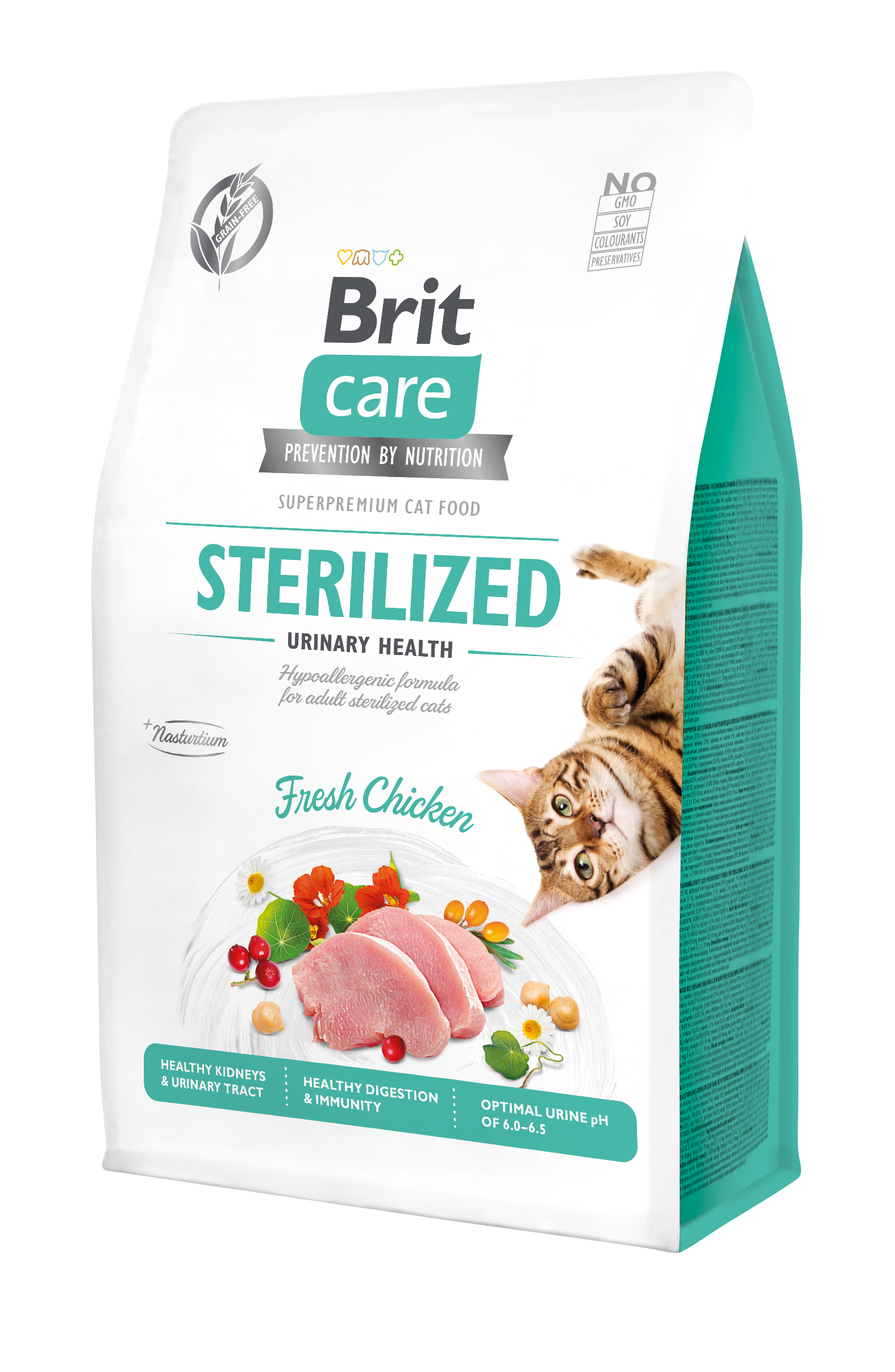 Brit Care Cat Grain-Free Sterilized Urinary Health kassitoit 400g