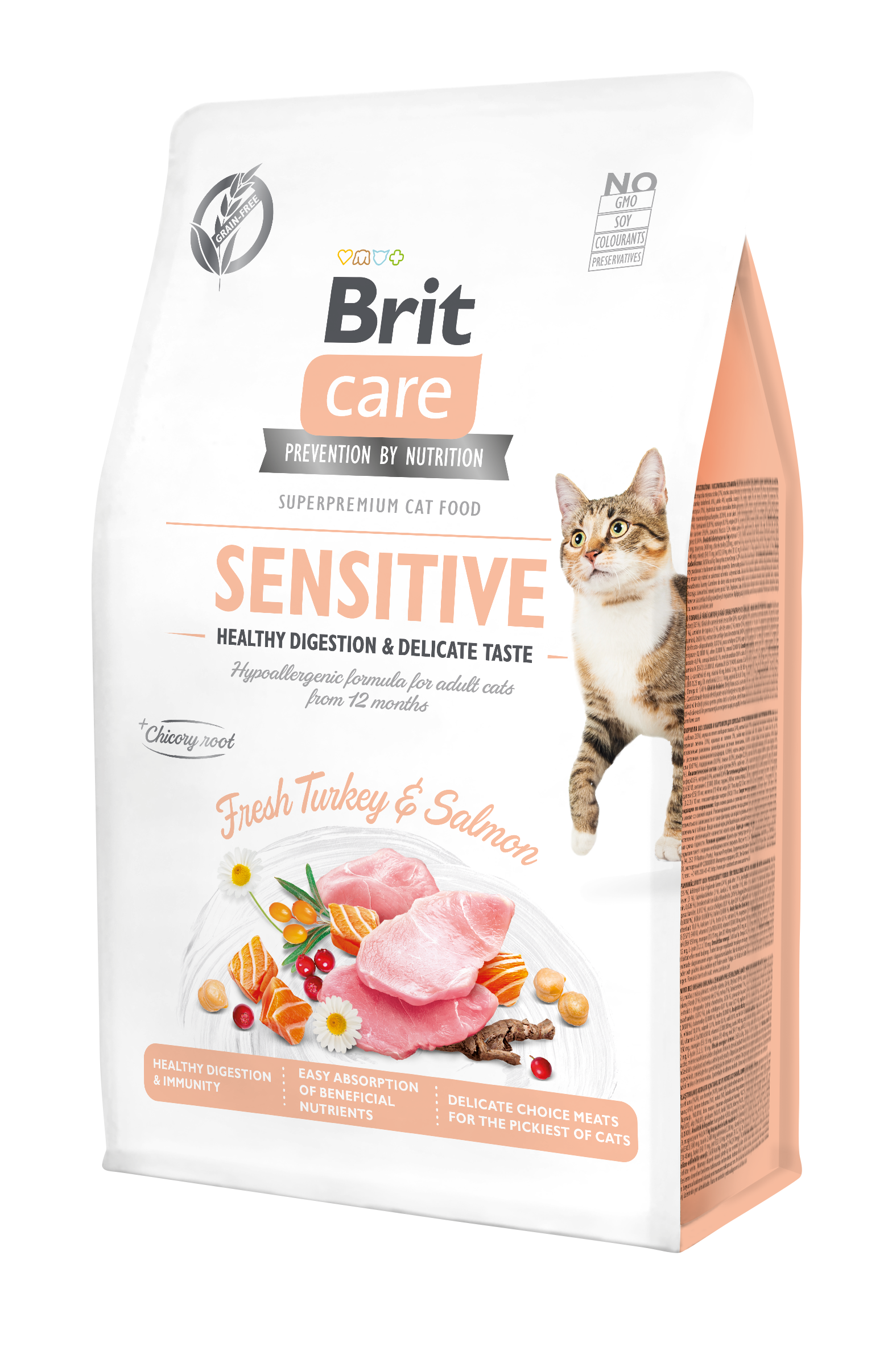 Brit Care Cat Grain-Free Sensitive Healthy Digestion 0,4kg