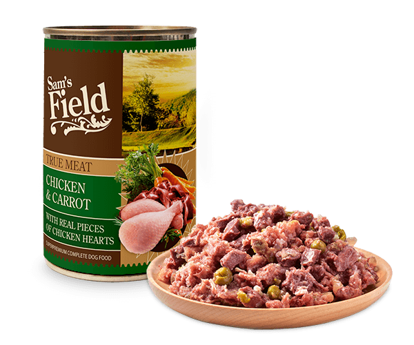 Sam's Field Chicken meat & carrot konserv koertele 400g