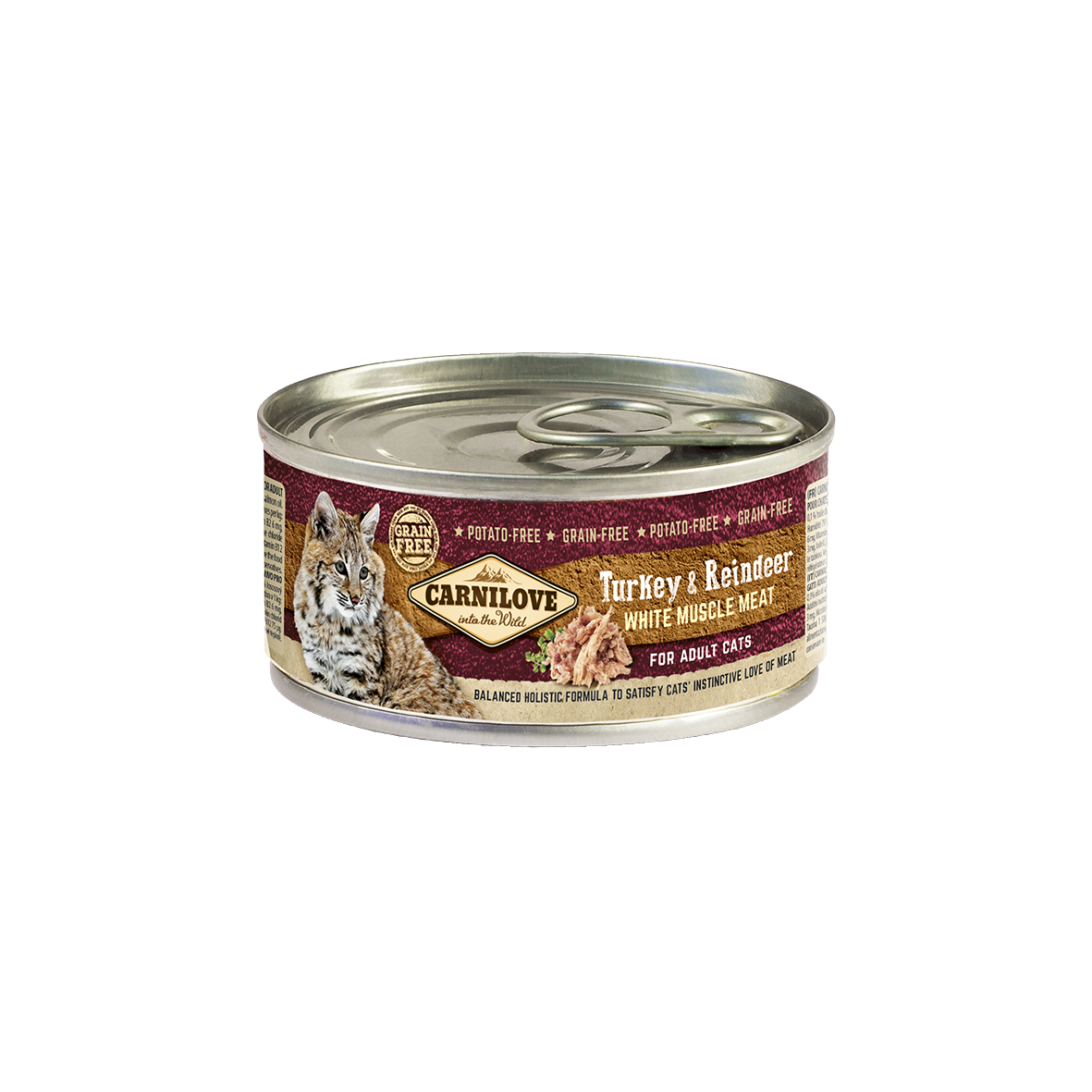 CarniLove Cat Turkey & Reindeer konserv kassidele 100g