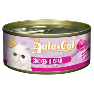 Aatas Cat Creamy Chicken & Crab konserv kassile 80g