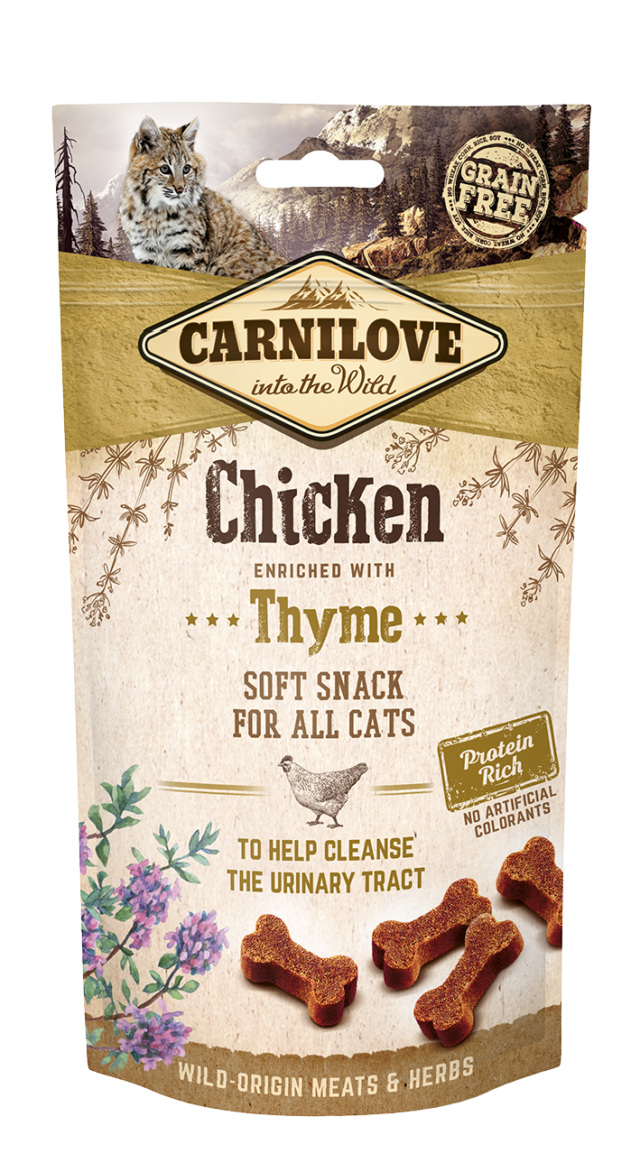 Carnilove Cat Snack Chicken Thyme närimismaiused kassile 50g