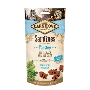 Carnilove Cat Snack Sardine with parsley närimismaiused kassile 50g