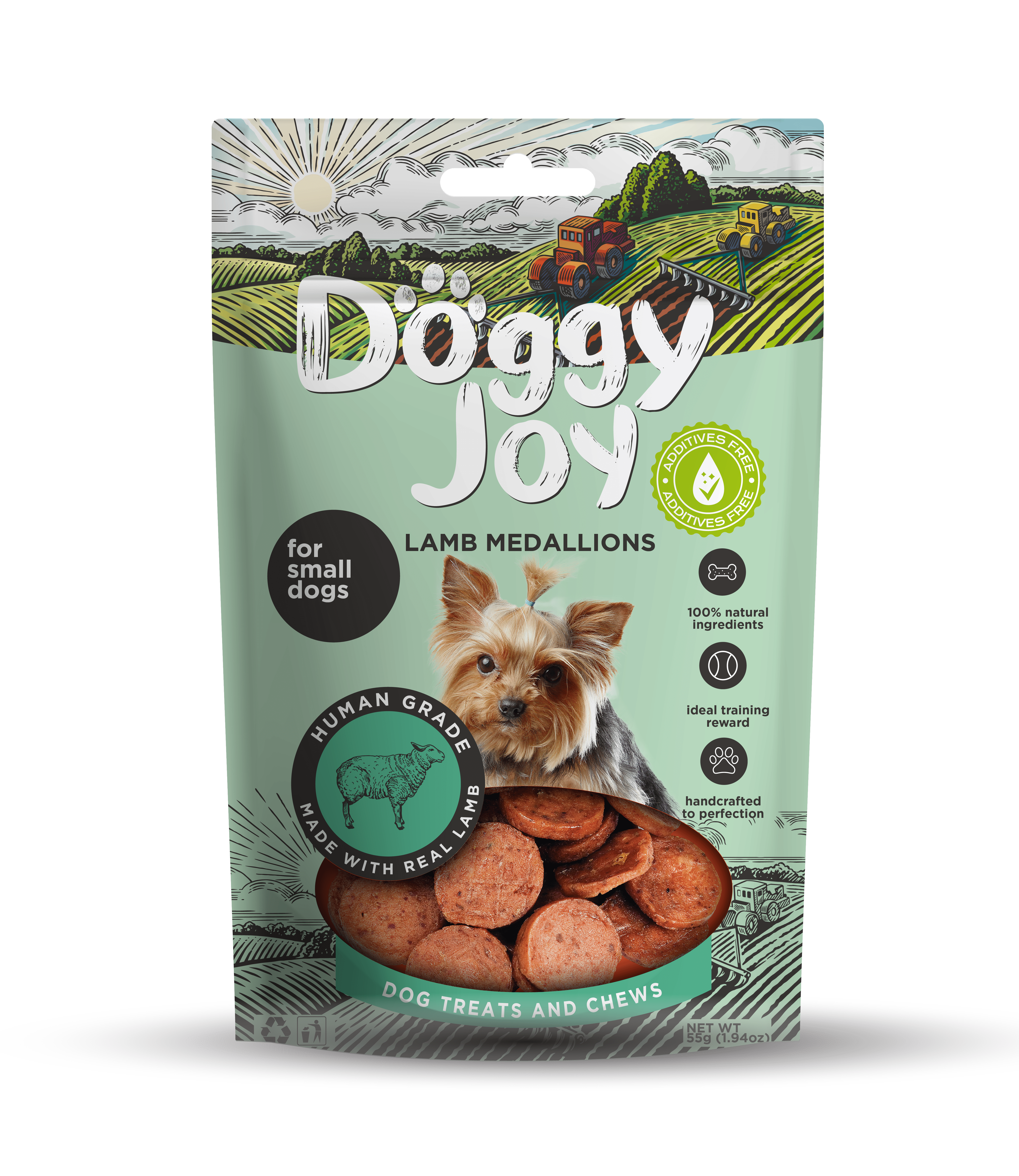 Doggy Joy Lamb medallions närimismaiused koerale 55g