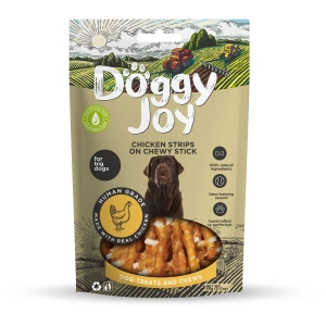 Doggy Joy Chicken strips on chewy stick närimismaiused koertele 90g