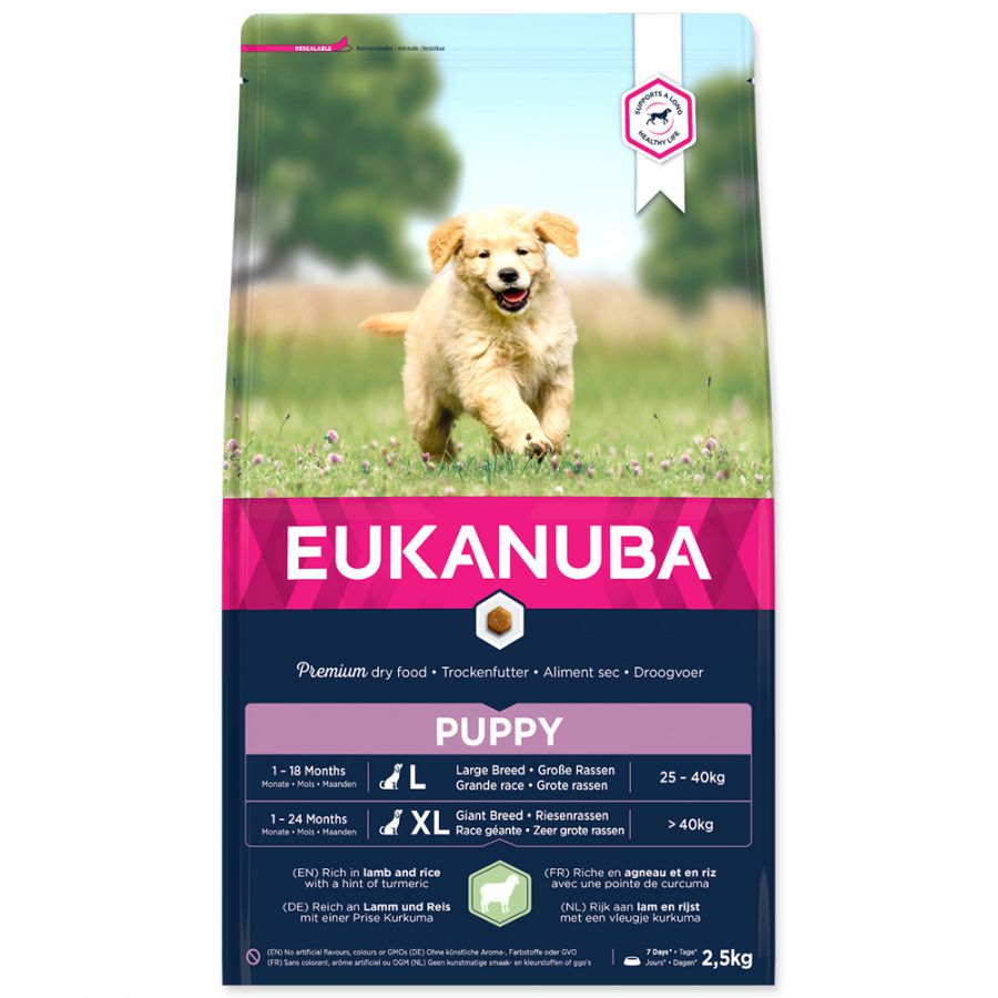 EUK DOG Pup&Jun Lamb&Rice Large 12 kg