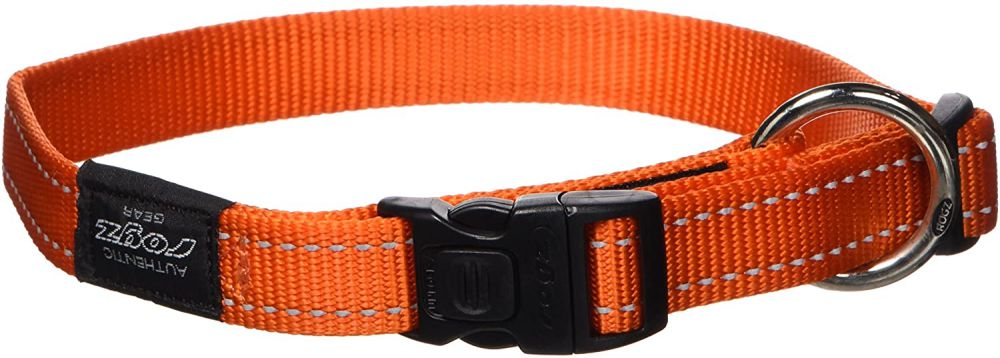 Rogz Dog Collar Fanbelt 20mm/34-56cm orange