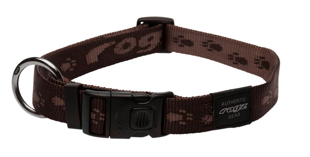 Rogz Dog Collar Everest 25mm/43-70cm chocolate