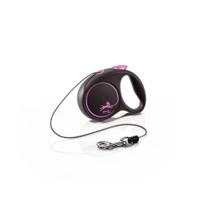 FLEXI Black Design XS cord 3m pink