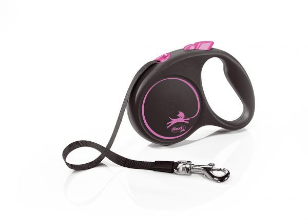 flexi Black Design S Tape 5m, black/ pink