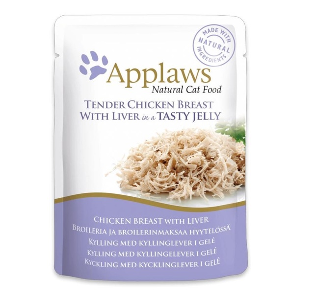 Applaws Natural Cat Food, Chicken with Liver in Jelly 70 g