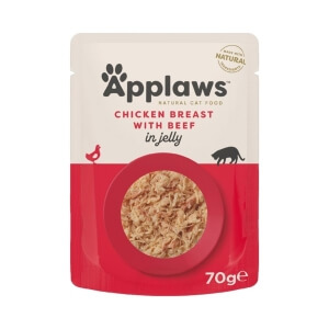 Applaws einekotike kassidele, kana/veis želees 70g