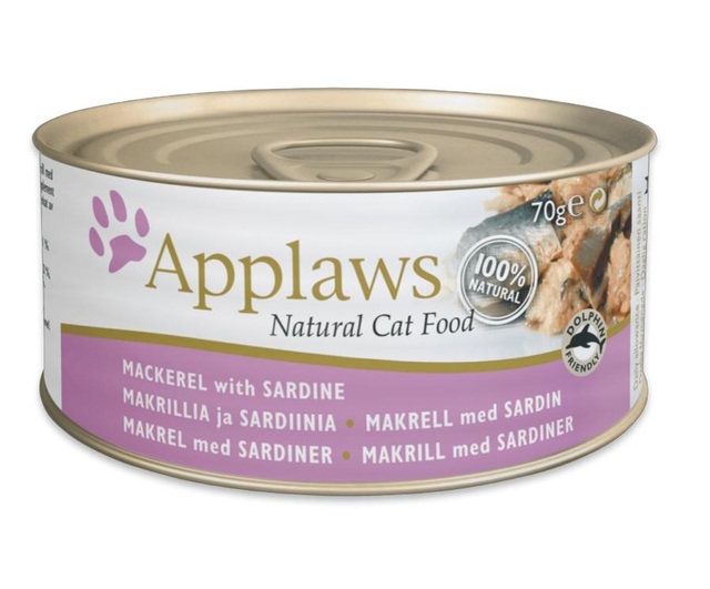 Applaws Natural Wet Cat Food, Sardine&Mackerel 70 g