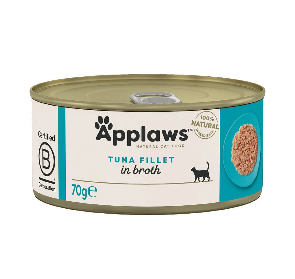 Applaws Natural Tuna Fillet in Broth Wet Cat Food 70g