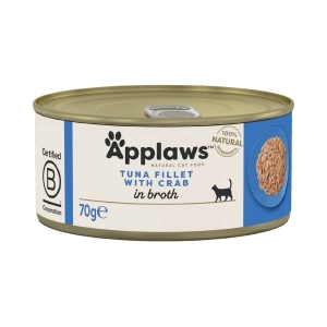 Applaws Natural Wet Cat Food, Tuna with Crab 70g