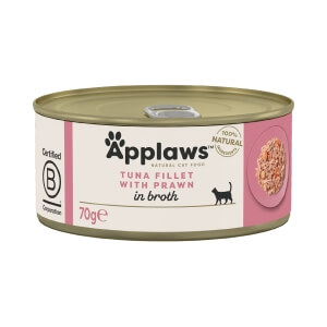 Applaws Natural Tuna Fillet with Shrimps 70g