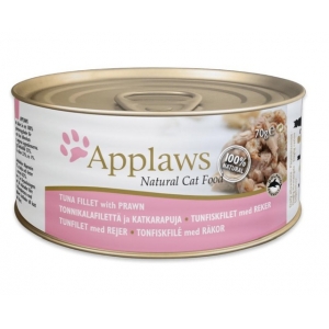 Applaws Natural Tuna Fillet with Shrimps 70 g