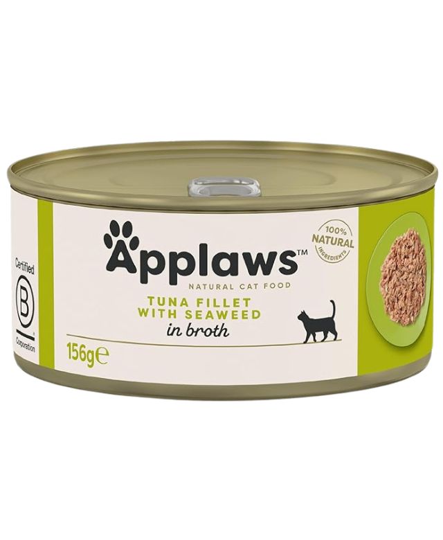 Applaws kassikonserv tuunikala/vetikaga,156 g